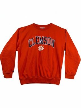 Pressbox Clemson Tigers Orange Crewneck Sweatshirt Men’s Large